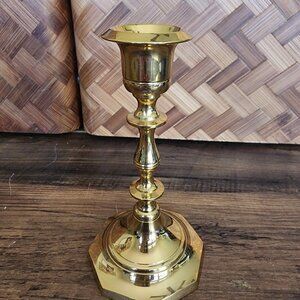 Small Vintage Brass Candle Holder Made In‎ India Shelf Decor Home Decorat…